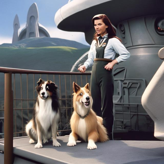 Il crossover che non ti aspetti: Beethoven e Lassie in "Stargate - Atlantis"! (creata con openart.ai)