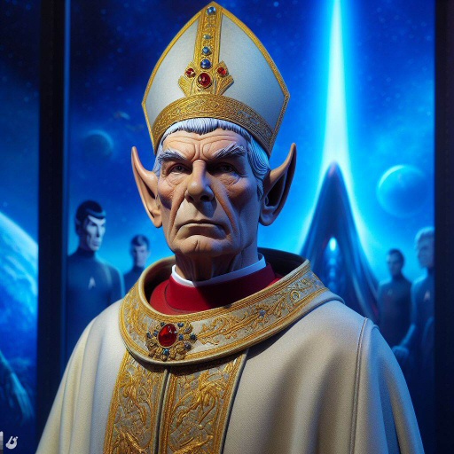...e se in futuro venisse eletto un Papa Vulcaniano? (immagini create con Bing)