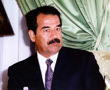Il dittatore iracheno Saddam Hussein Abd al-Majid al-Tikriti