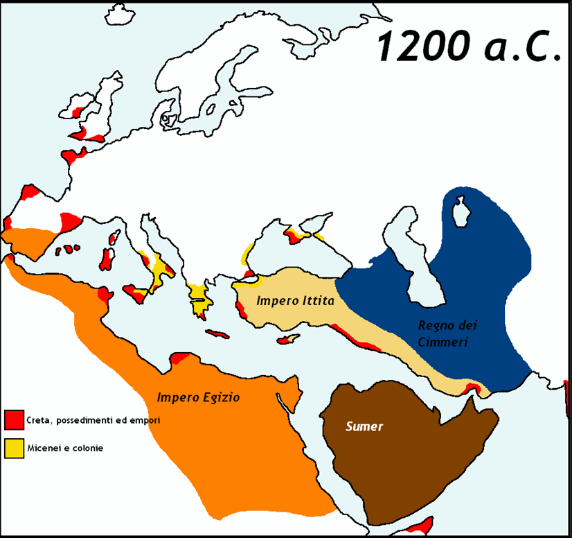 Il mondo nel 1200 a.C.