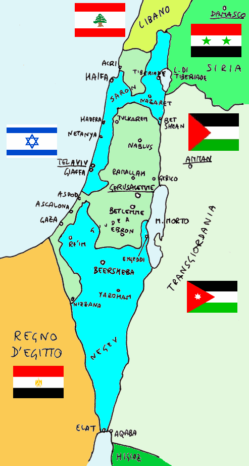 Lo Stato d'Israele, decimo stato federale dell'impero ottomano, in pace con i suoi vicini arabi
