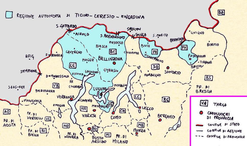 Regione autonoma di Ticino-Ceresio-Engadina