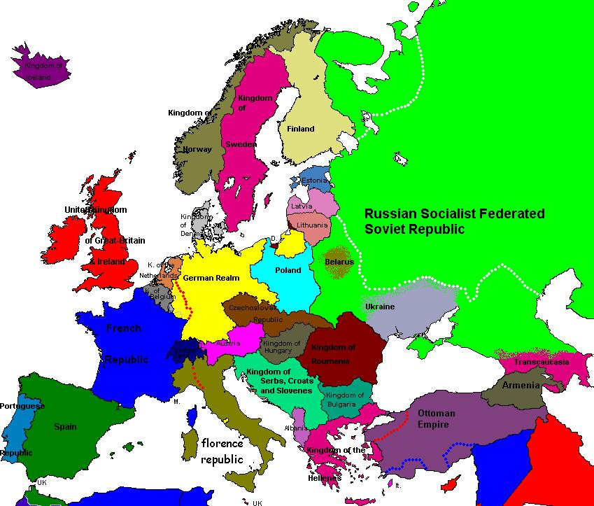 L'Europa nel 1920 (grazie a dDuck)