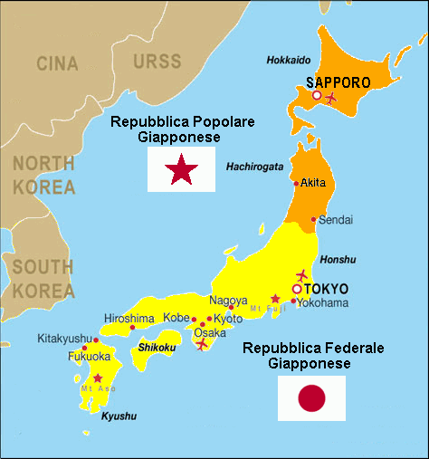 Il Giappone diviso in due durante la Guerra Fredda