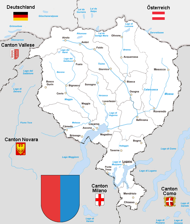 Il Canton Ticino, membro della Confederazione Lombarda, nel 2020