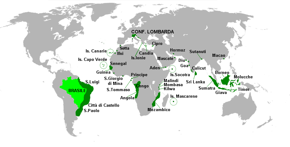 L'Impero Coloniale Lombardo, il pi longevo della storia, nel XVII secolo