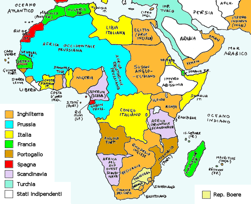 L'Africa nel 1900 (grazie a William Riker)