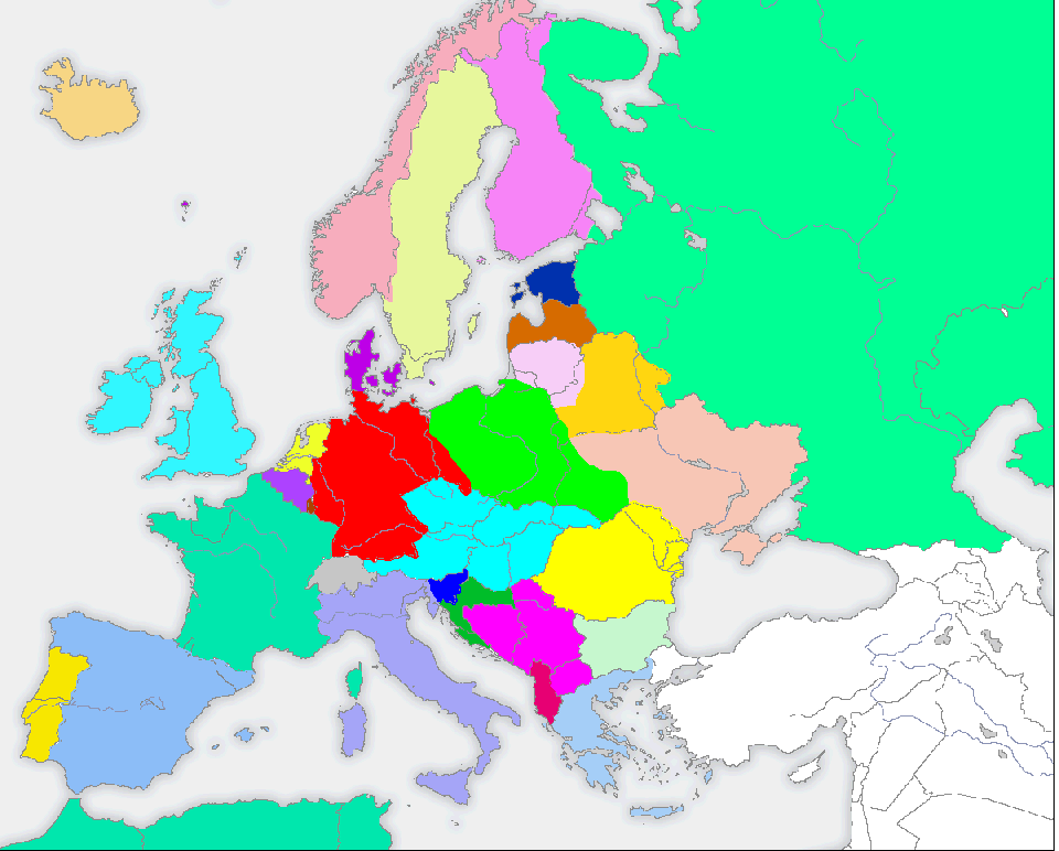 L'Europa nel 1947 dopo la Terza Guerra Mondiale
