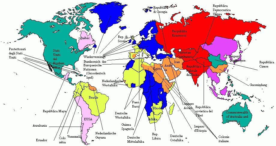Il mondo nel 1940