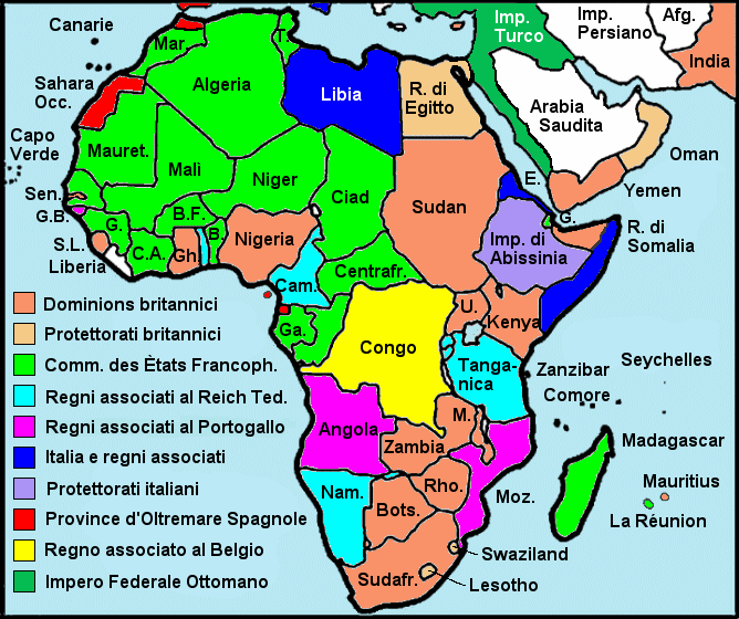 L'Africa nel 1960