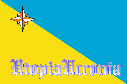 Bandiera ufficiale della Repubblica di Utopiaucronia (disegnata da William Riker)