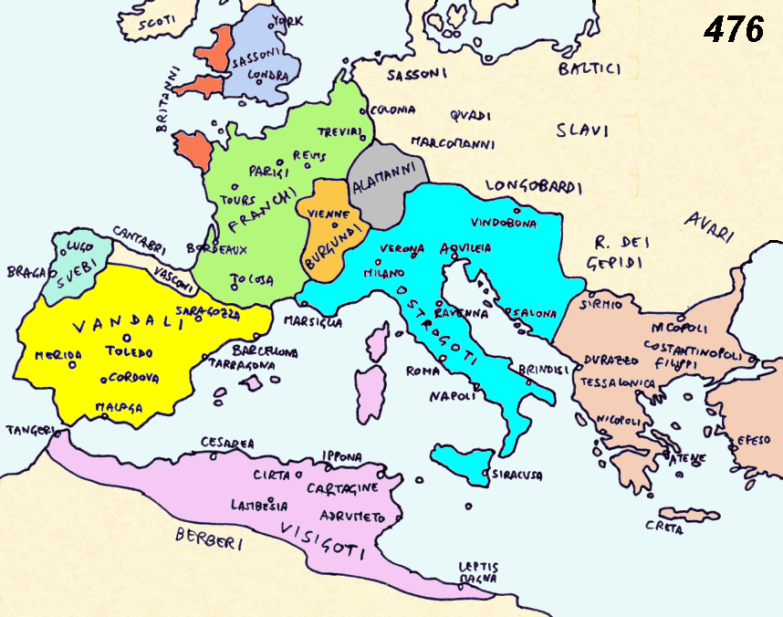 L'Europa nel 476