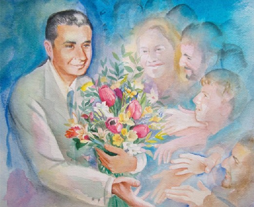 Un dipinto di Aldo Moro, beatificato nel 1998