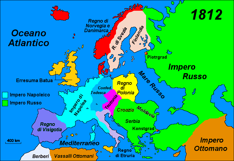 L'isola Europa nel 1805
