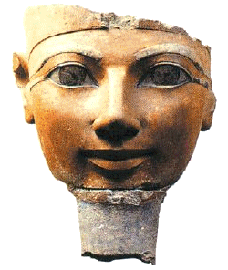Statua della regina Hatshepsut (XV secolo a.C.), l'unico Faraone donna della storia egiziana