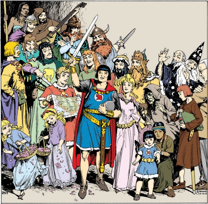 Alcuni personaggi della saga del Principe Valiant