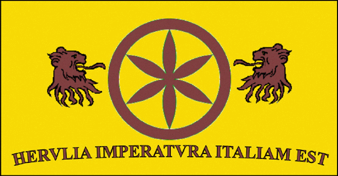 La bandiera del Regno dErulia introdotta da Odoacre