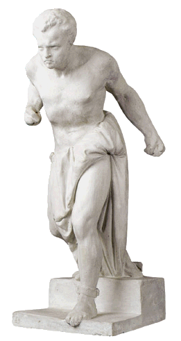 Vincenzo Vela, Lo schiavo ribelle Enomao (1850)