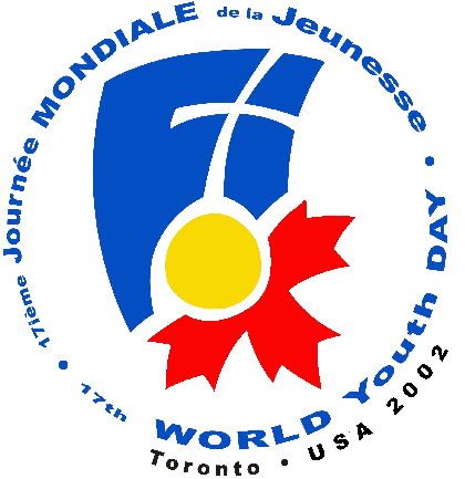 Logo della GMG 2992 a Toronto (la foglia d'acero rosso  il simbolo della citt)