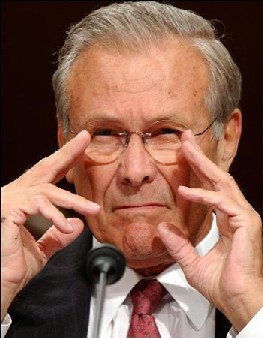 Il Segretario di Stato USA Donald Rumsfeld