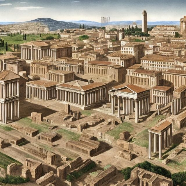 Alba Longa verso la fine dell'Evo Antico (creata con openart.ai)