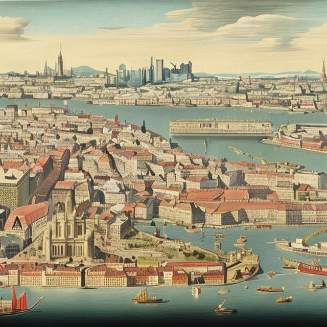Veduta di Cartagine nel XVIII secolo (immagine creata con openart.ai)