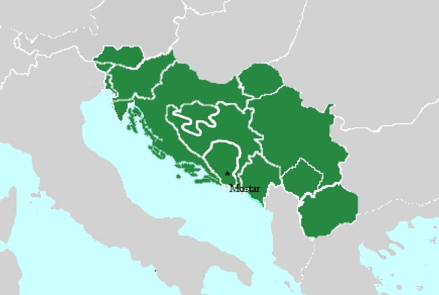 Mappa del Regno Federale Jugoslavo