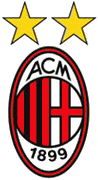 Il logo del Milan a due stelle