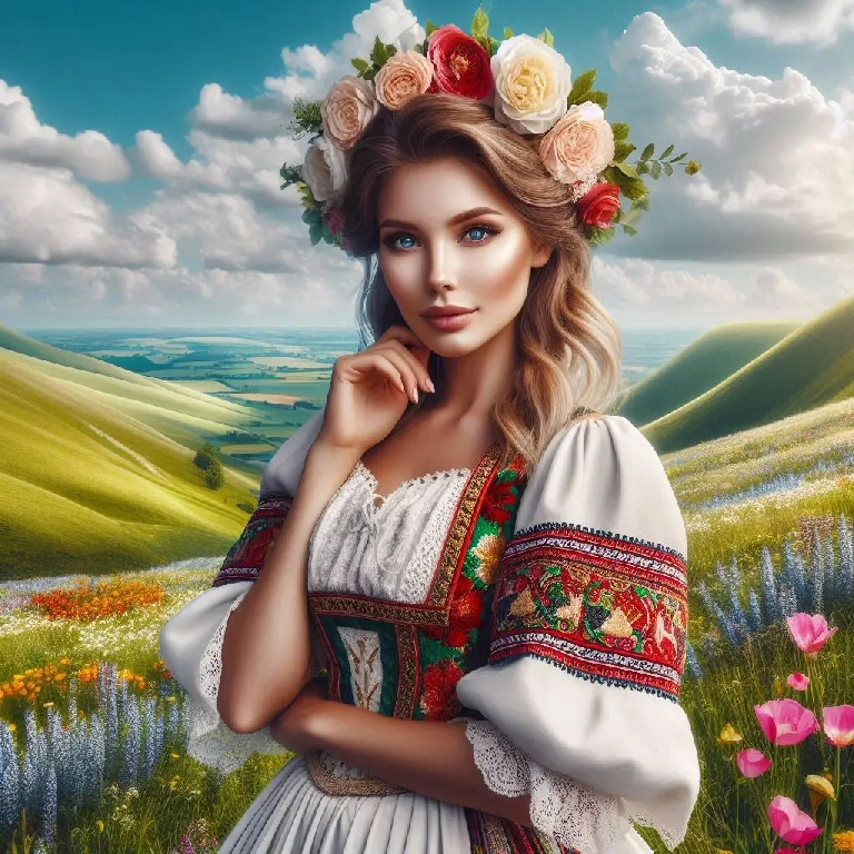 Personificazione dell'Ungheria, immagine creata con BING