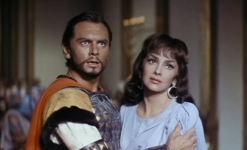 Yul Brynner e Gina Lollobrigida interpretano rispettivamente Salomone e la Regina di Saba nell'omonimo kolossal di King Vidor (1985)