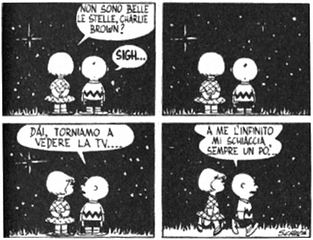 Charlie Brown alle prese con l'infinito