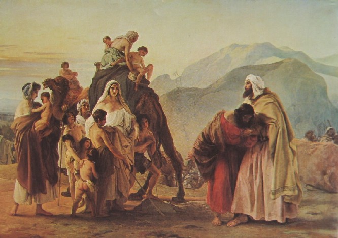 Francesco Hayez (1791-1882), "Incontro tra Giacobbe e Esa" (1844)