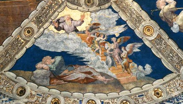 Raffaello Sanzio, La Scala di Giacobbe, Stanza di Eliodorio, Musei Vaticani