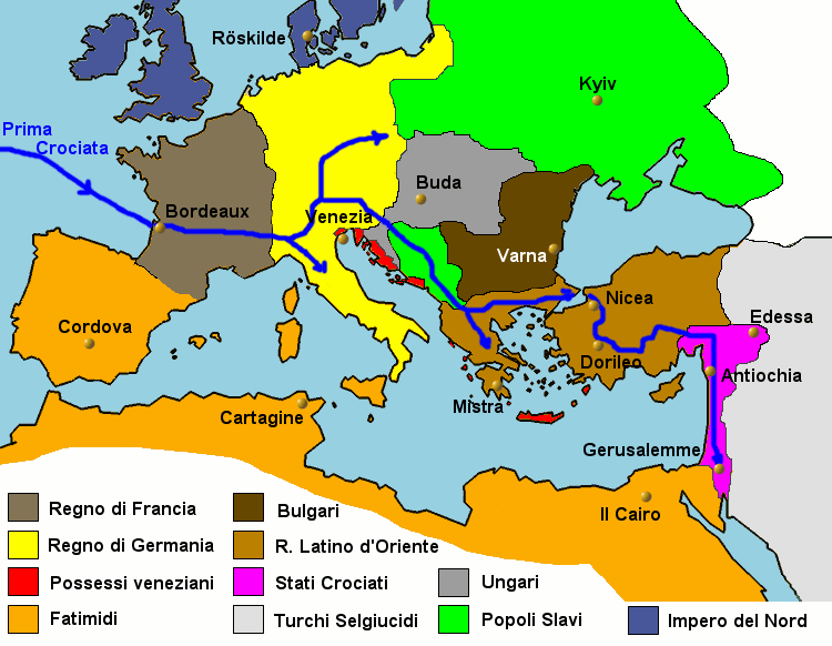 L'Europa al tempo della Prima Crociata