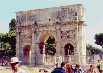 L'arco di Costantino (fotografia dell'autore)