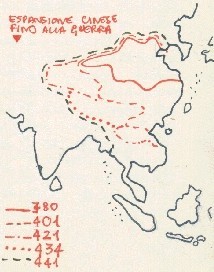 L'espansione cinese nel quinto secolo
