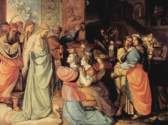 Peter von Cornelius, "Le vergini savie e le vergini stolte", Kunstpalast Museum, Dsseldorf, 1813