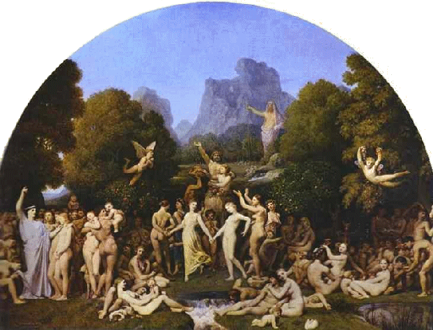 Jean-Auguste-Dominique Ingres (17801867), "L'Et dell'Oro", olio su tela, 1862