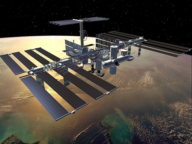 Rappresentazione artistica della ISS