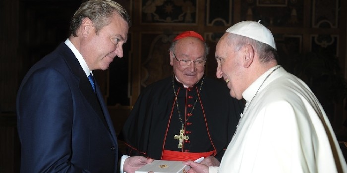 Il Re Francesco IV delle Due Sicilie ricevuto in udienza da Papa Francesco