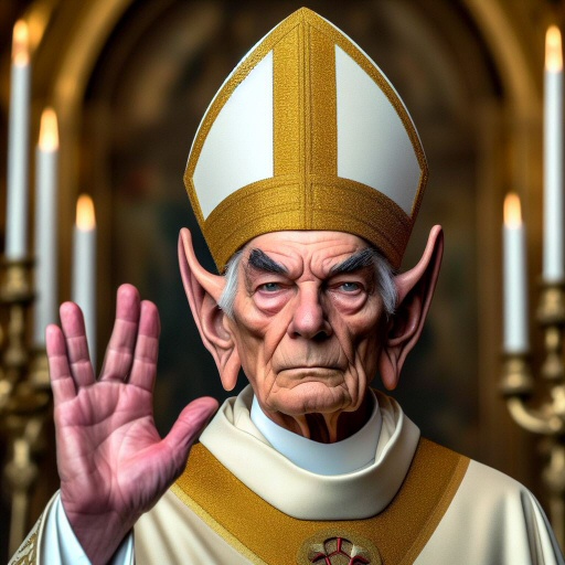 ...e se in futuro venisse eletto un Papa Vulcaniano? (immagini create con Bing)