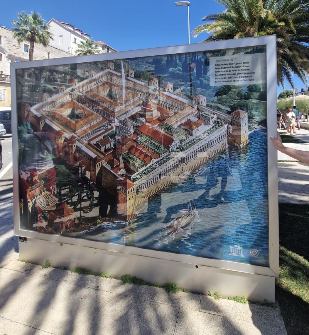 Ricostruzione del palazzo di Diocleziano a Spalato (foto di Lucrezia Greco)