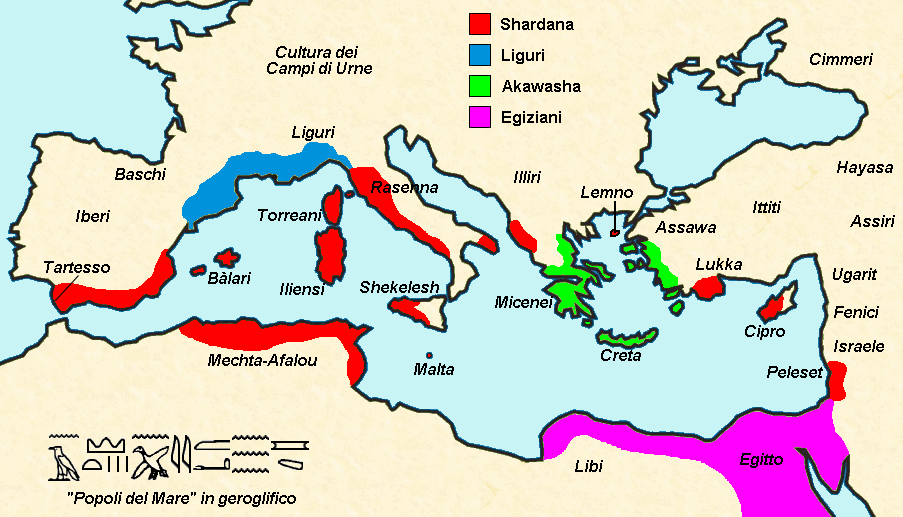 L'Impero Shardana al massimo della sua espansione