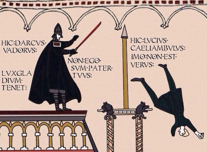 E se la trama di Star Wars fosse raccontata nell'arazzo di Bayeux?